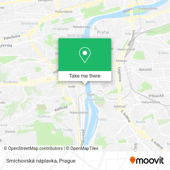 Smíchovská náplavka map