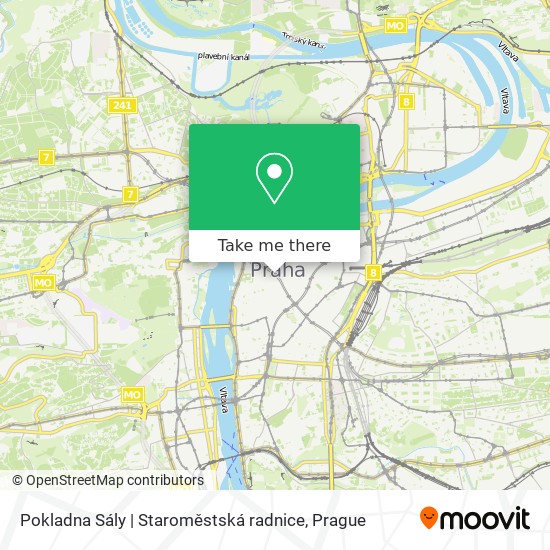 Pokladna Sály | Staroměstská radnice map