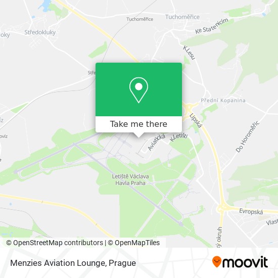 Menzies Aviation Lounge map