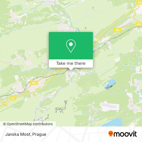 Janska Most map
