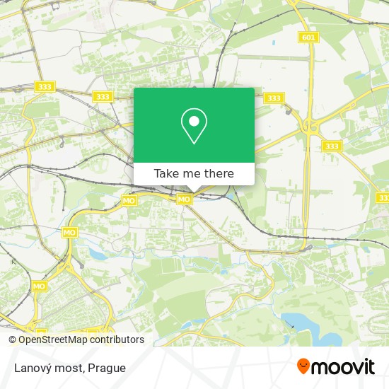 Lanový most map