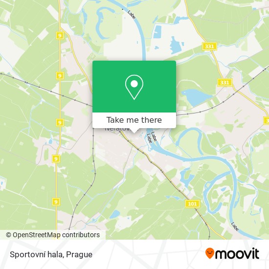 Sportovní hala map