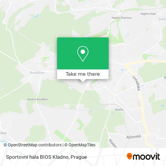 Sportovní hala BIOS Kladno map