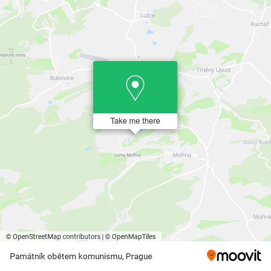 Památník obětem komunismu map