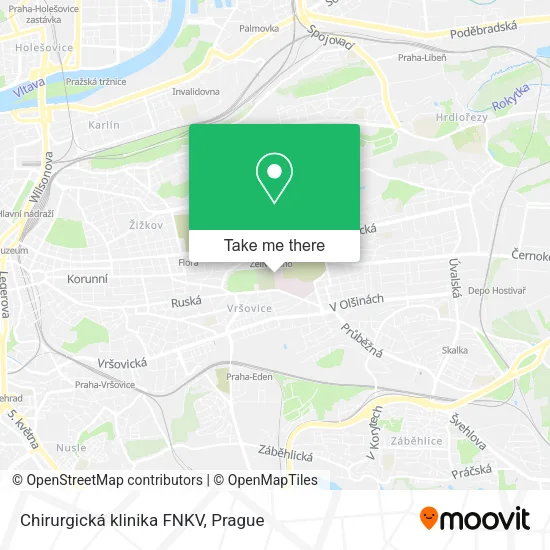Карта Chirurgická klinika FNKV