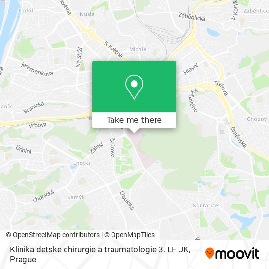 Klinika dětské chirurgie a traumatologie 3. LF UK map