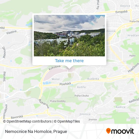 Nemocnice Na Homolce map