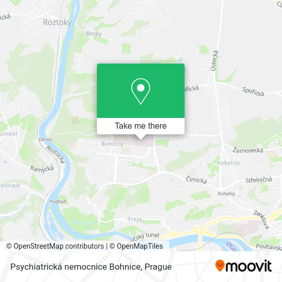 Карта Psychiatrická nemocnice Bohnice
