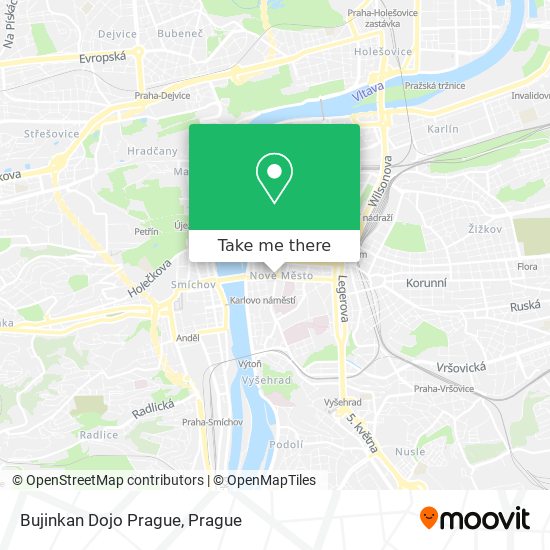 Bujinkan Dojo Prague map