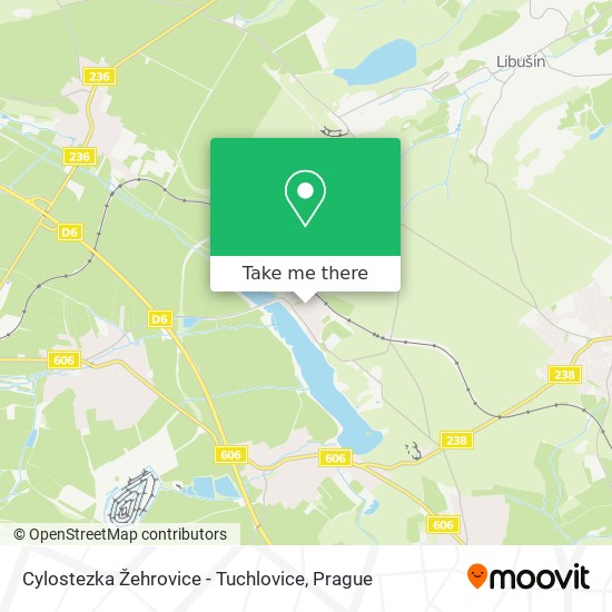 Cylostezka Žehrovice - Tuchlovice map