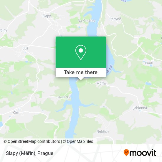 Slapy (Měřín) map