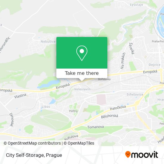 City Self-Storage map