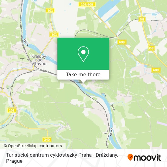 Turistické centrum cyklostezky Praha - Drážďany map