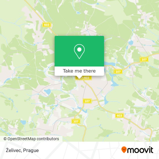 Želivec map