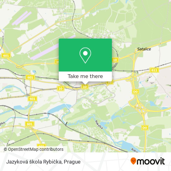 Jazyková škola Rybička map