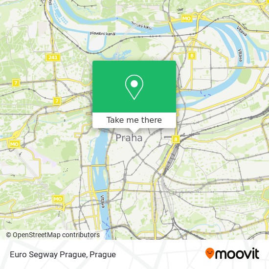 Euro Segway Prague map