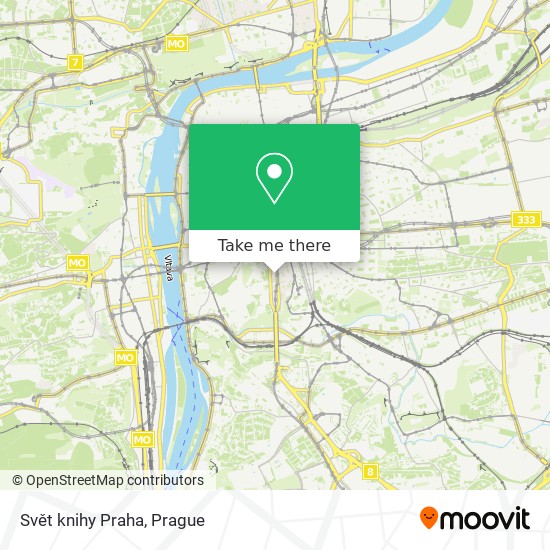 Svět knihy Praha map