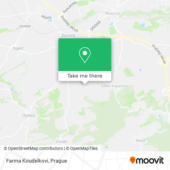 Карта Farma Koudelkovi