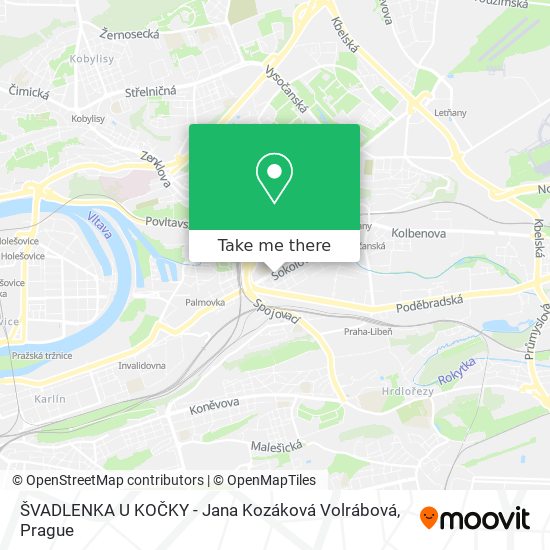 ŠVADLENKA U KOČKY - Jana Kozáková Volrábová map