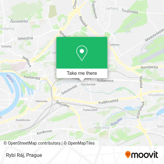 Карта Rybí Ráj