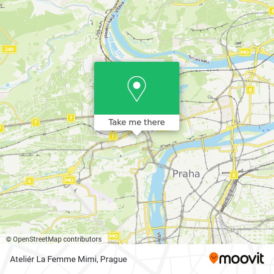 Ateliér La Femme Mimi map