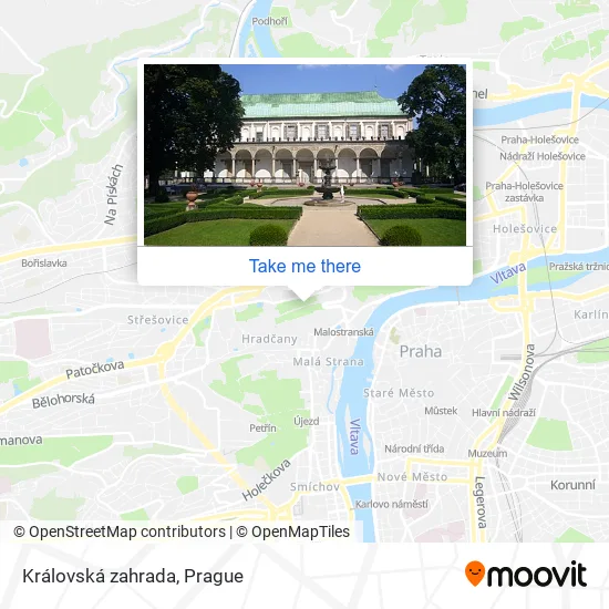 Карта Královská zahrada