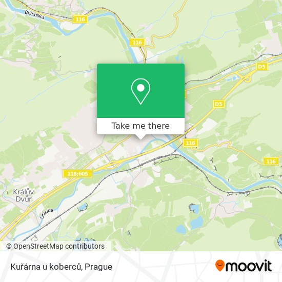 Kuřárna u koberců map