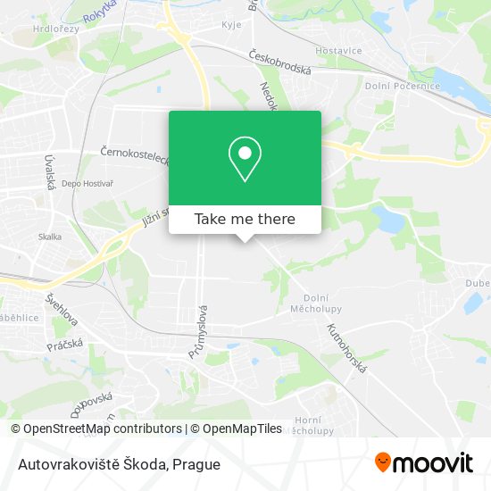 Autovrakoviště Škoda map