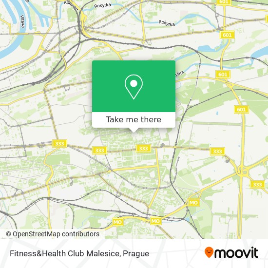 Fitness&Health Club Malesice map