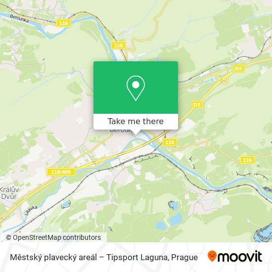 Městský plavecký areál – Tipsport Laguna map