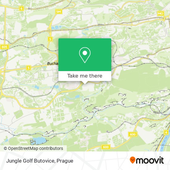 Jungle Golf Butovice map