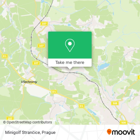 Карта Minigolf Strančice