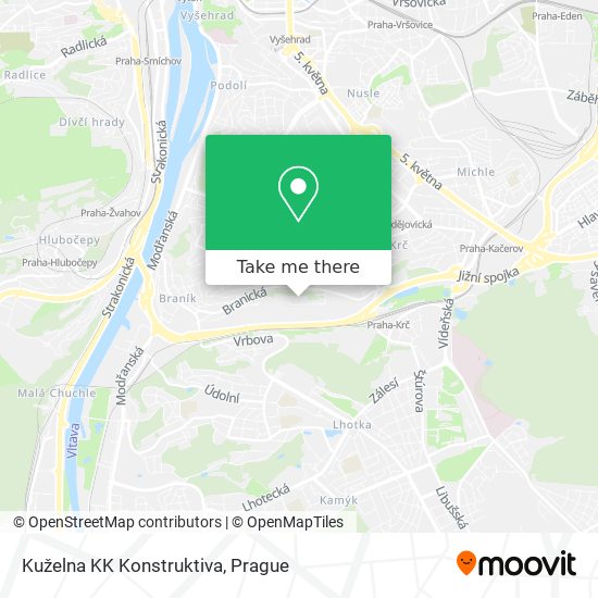 Kuželna KK Konstruktiva map