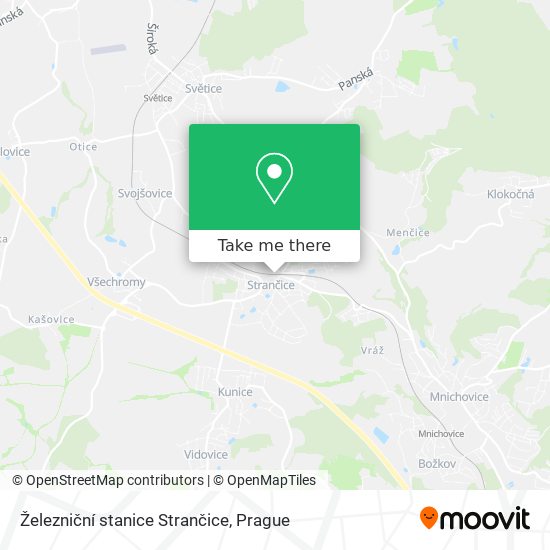 Карта Železniční stanice Strančice