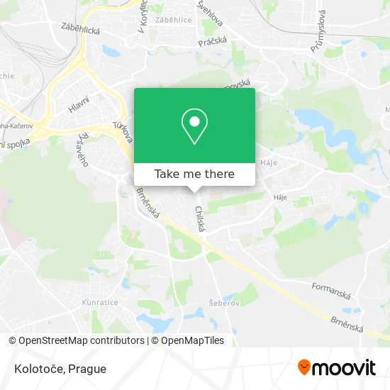 Карта Kolotoče