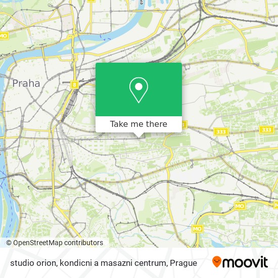 studio orion, kondicni a masazni centrum map