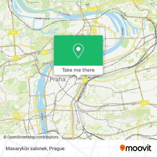 Masarykův salonek map