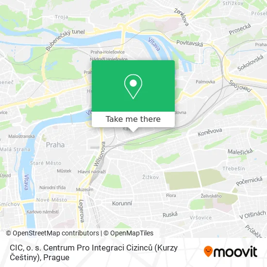 Карта CIC, o. s. Centrum Pro Integraci Cizinců (Kurzy Češtiny)