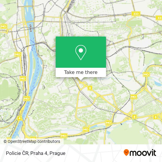 Policie ČR, Praha 4 map