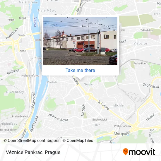 Карта Věznice Pankrác