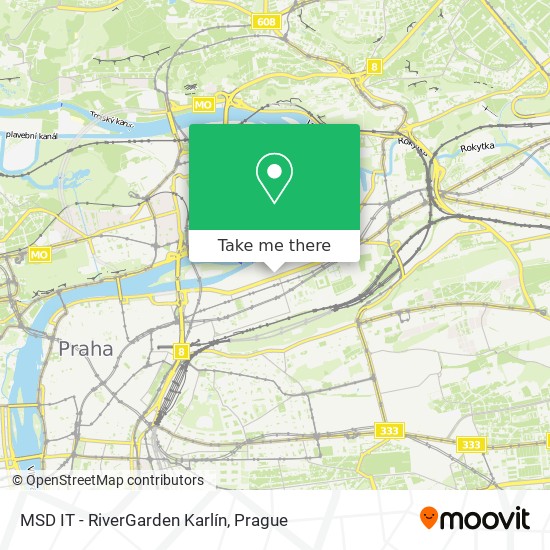 Карта MSD IT - RiverGarden Karlín