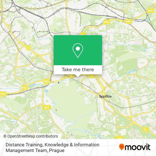 Distance Training, Knowledge & Information Management Team map