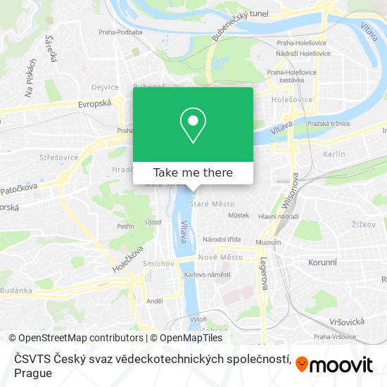ČSVTS Český svaz vědeckotechnických společností map