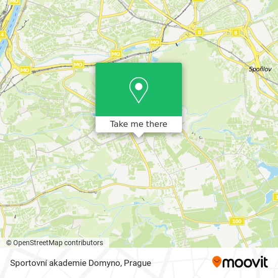 Карта Sportovní akademie Domyno
