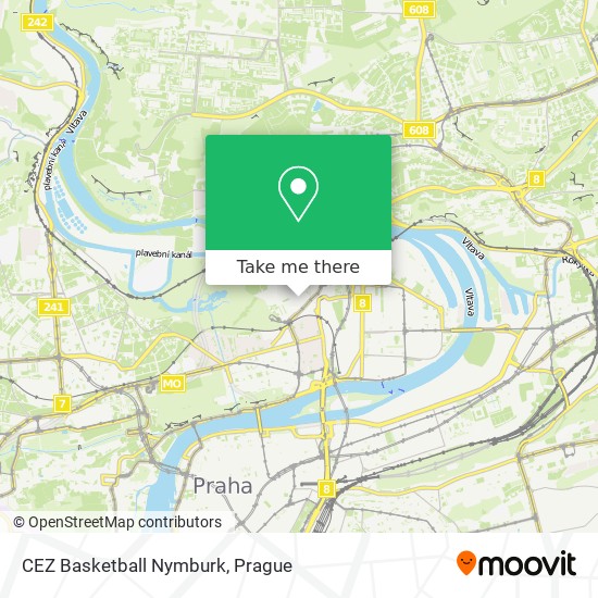 CEZ Basketball Nymburk map