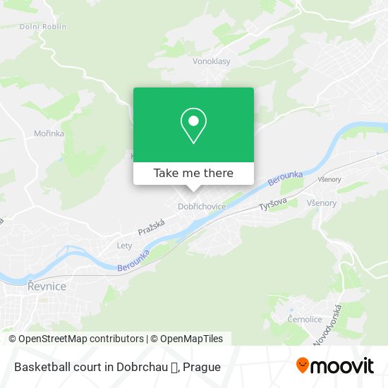 Basketball court in Dobrchau 🏀 map