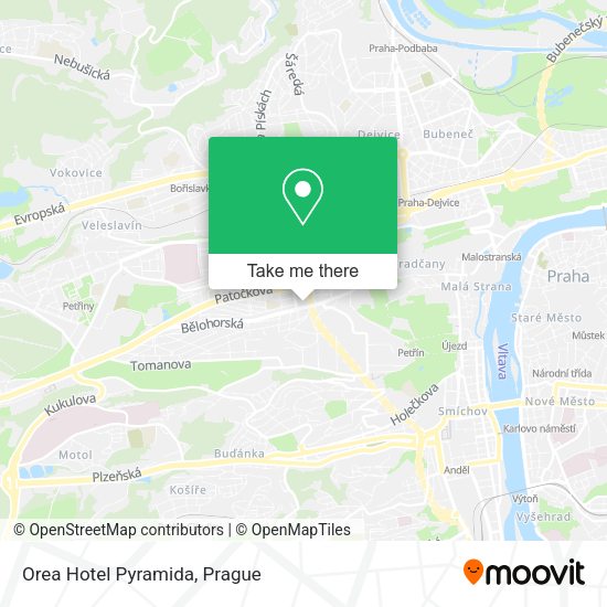 Карта Orea Hotel Pyramida