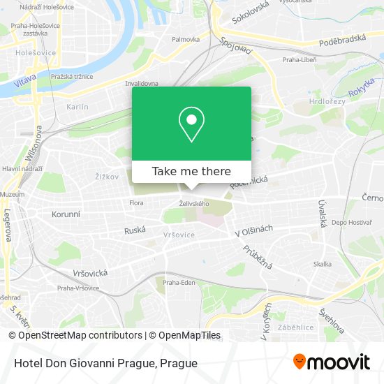 Hotel Don Giovanni Prague map