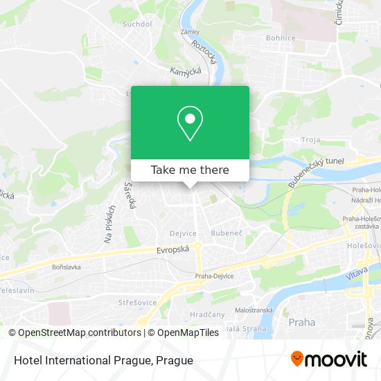 Hotel International Prague map
