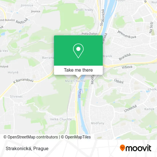 Карта Strakonická